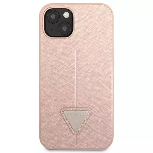 Guess GUHCP14MPSATLP iPhone 14 Plus 6,7 &quot pink / pink hardcase SaffianoTriangle Logo 8