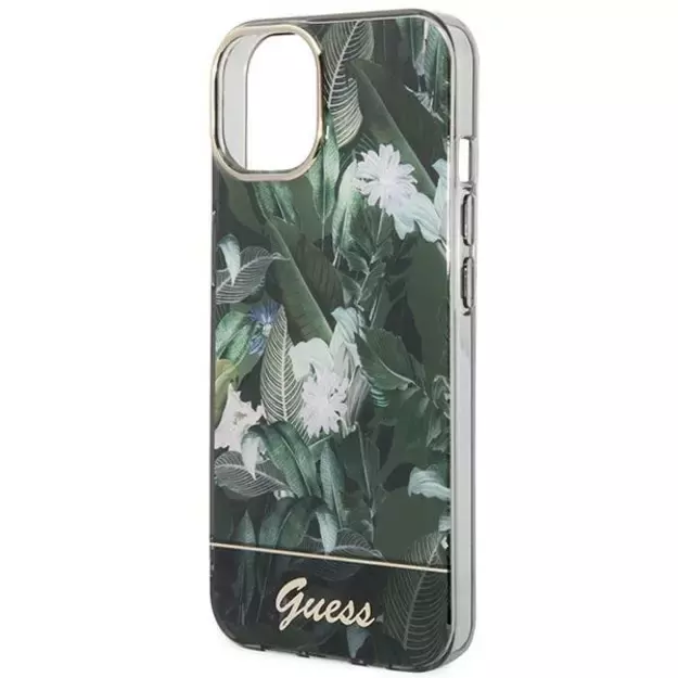 Guess Jungle Collection iPhone 14 Case - Green 7