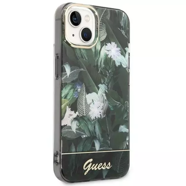 Guess Jungle Collection iPhone 14 Case - Green 3
