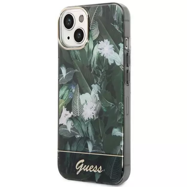 Guess Jungle Collection iPhone 14 Case - Green 1