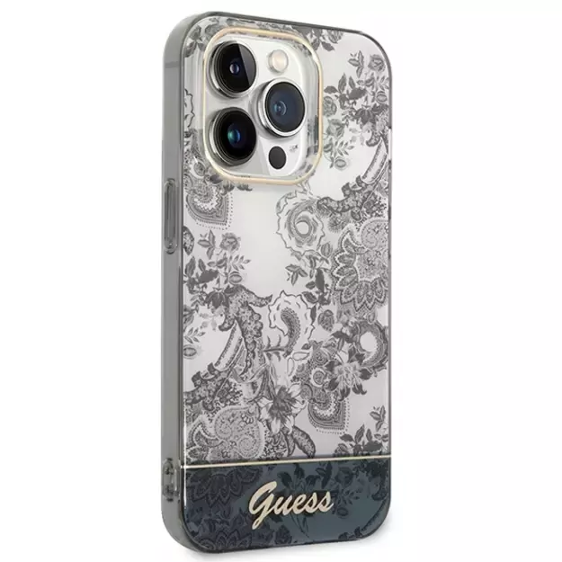 Guess GUHCP14XHGPLHG iPhone 14 Pro Max 6.7 &quot gray / gray hardcase Porcelain Collection 10