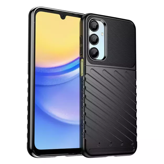 Thunder Case for Samsung Galaxy A56/A36 Silicone Armored Cover - Black