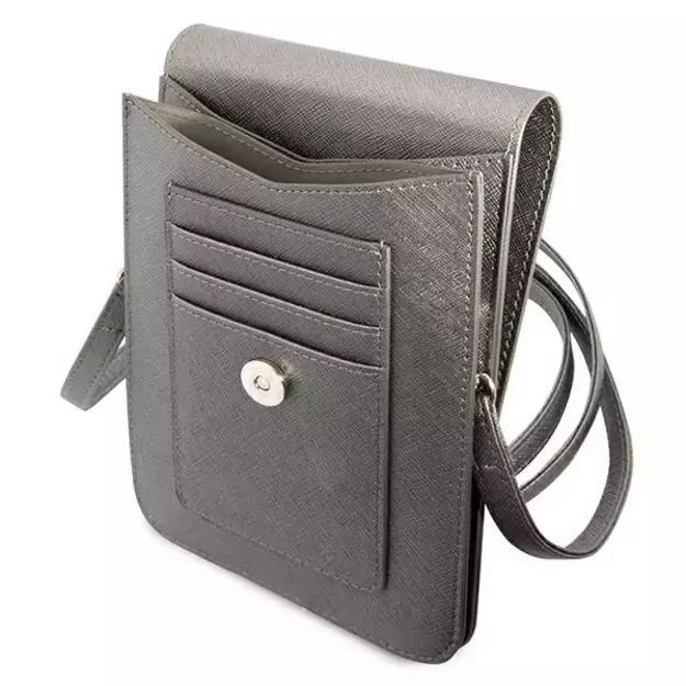 Guess Handbag GUWBSATMGR gray / gray Saffiano Triangle 7