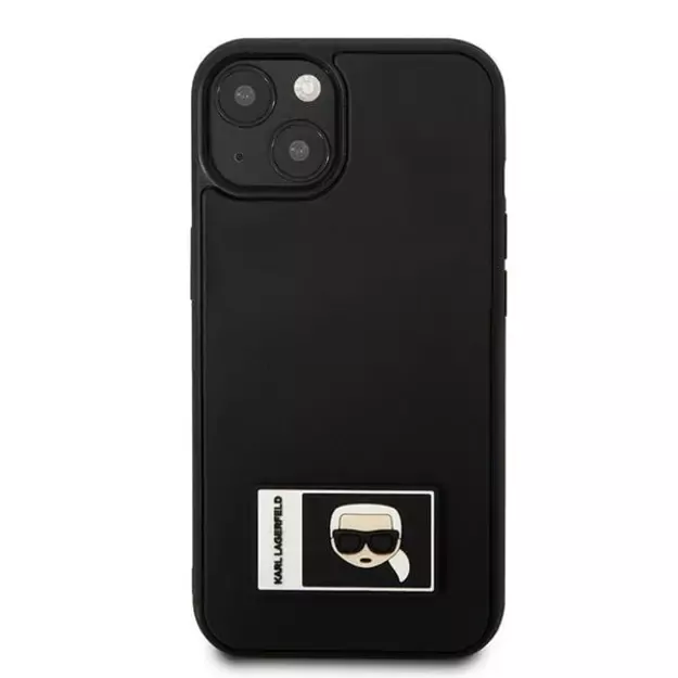 Karl Lagerfeld KLHCP13S3DKPK iPhone 13 mini 5,4  black / black hardcase Ikonik Patch 2