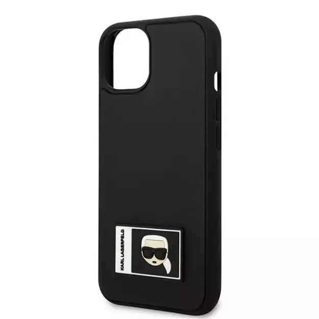 Karl Lagerfeld KLHCP13S3DKPK iPhone 13 mini 5,4  black / black hardcase Ikonik Patch 5