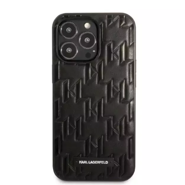 Karl Lagerfeld KLHCP13XMNMP1K iPhone 13 Pro Max 6,7  hardcase czarny/black Monogram Plaque 1