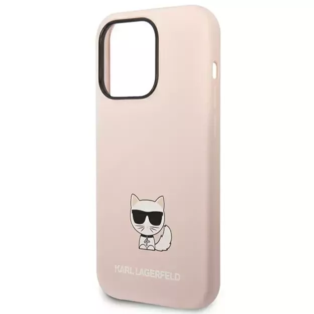 Karl Lagerfeld KLHCP14LSLCTPI iPhone 14 Pro 6.1 &quot hardcase light pink / light pink Silicone Choupette Body 7