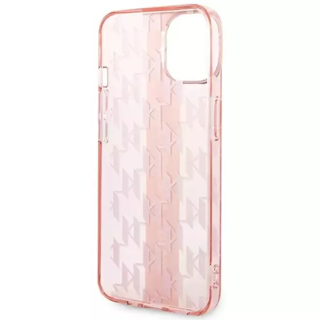 Karl Lagerfeld KLHCP14MHKLSPCP iPhone 14 Plus 6.7 &quot hardcase pink / pink Mono Vertical Stripe 13