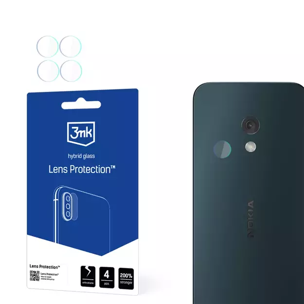 Hybrid Glass for Camera Lens 3mk Lens Protection for Nokia 225 4G (2024)