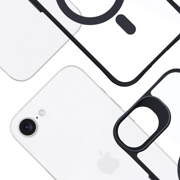 3mk Satin Armor MagCase for Apple iPhone 16e / SE 4 - Transparent 3