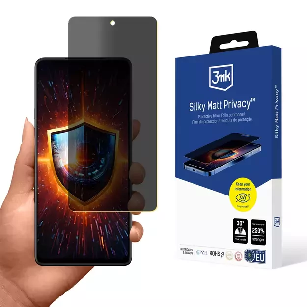 3mk Silky Matt Privacy Privacy Screen Protector for Motorola Edge 20
