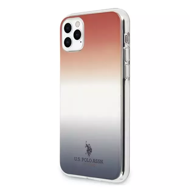 US Polo USHCN65TRDGRB iPhone 11 Pro Max czerwono-niebieski/blue&red Gradient Pattern Collection 1