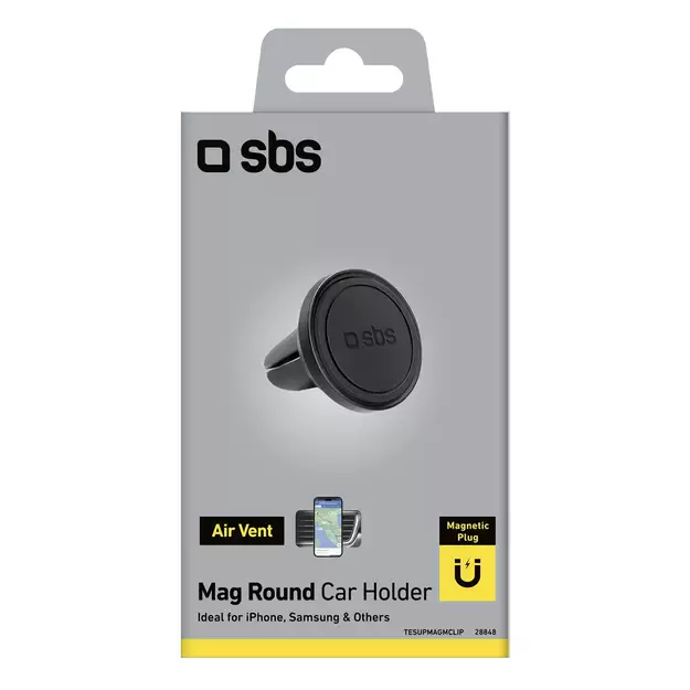 SBS TESUPMAGMCLIP smartphone holder magnetic, for air vent - black 7
