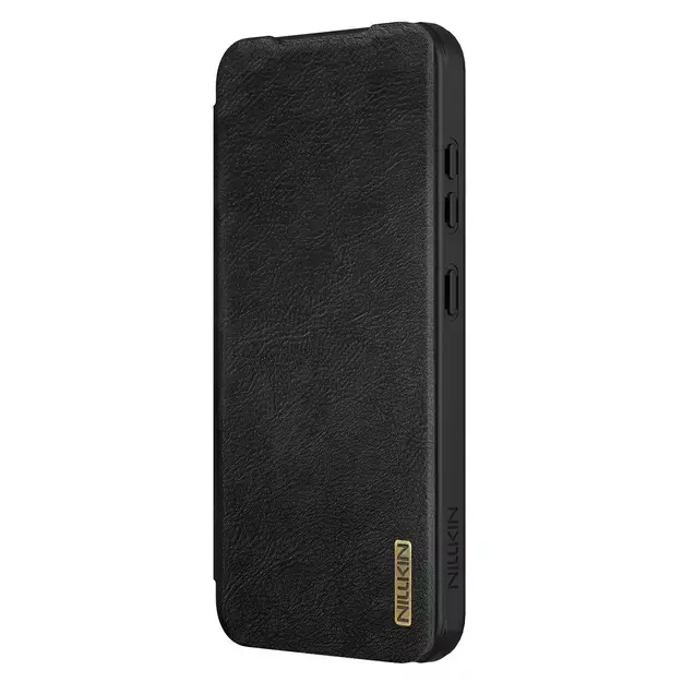 Nillkin Qin Pro Case for Samsung Galaxy S25+ with Flip and Camera Cover - Black 3