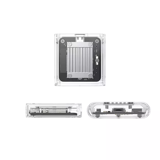 Orico TC20-M2-10G M.2 NVME USB-C 3.2 Disk Caddy - Transparent 1