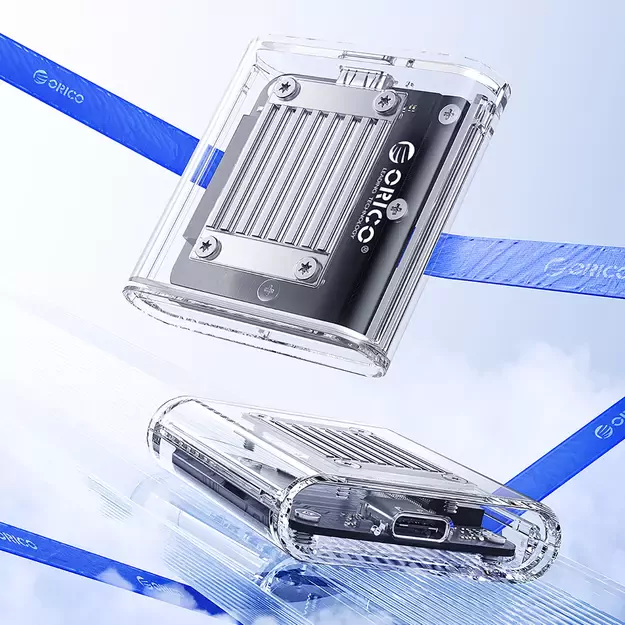 Orico TC20-M2-10G M.2 NVME USB-C 3.2 Disk Caddy - Transparent 5