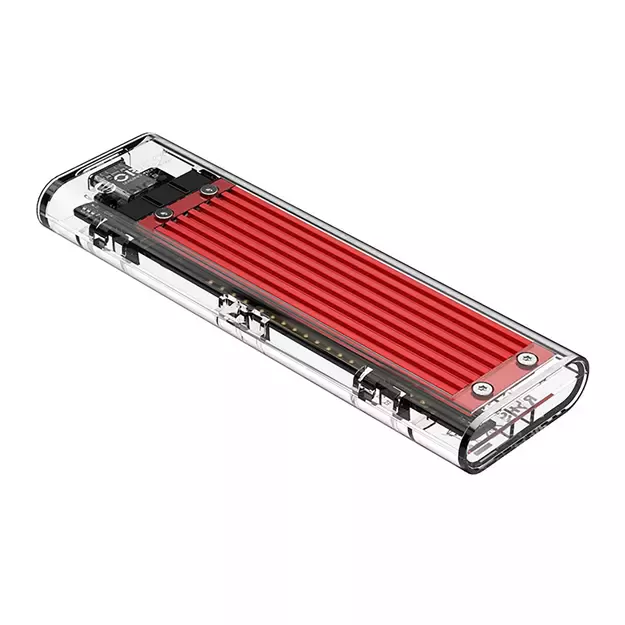 Orico TCM2-C3 M.2 NVME to USB-C 10Gb/s Disk Drive - Red 1