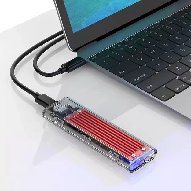 Orico TCM2-C3 M.2 NVME to USB-C 10Gb/s Disk Drive - Red 3