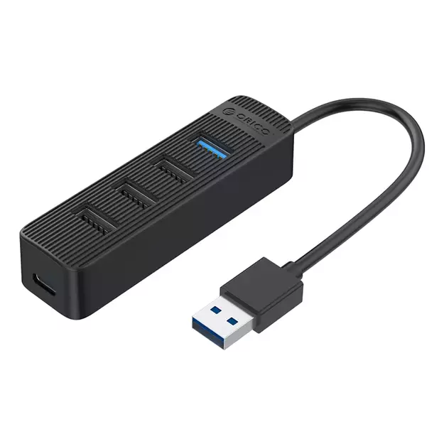 Orico TWU32-4A USB-A 3.1 hub / 1x USB-A 3.1 + 3x USB-A 2.0 + USB-C 5V/3A - black 1