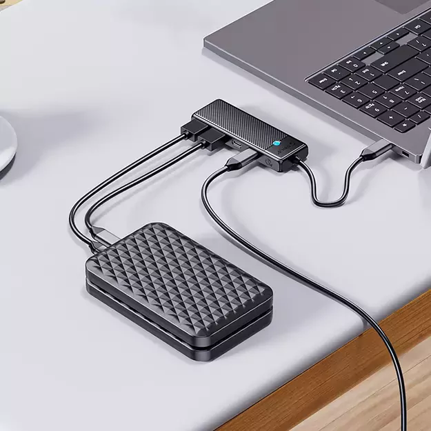 Hub USB-C Orico PAPW2AC-C3 docking station 2x USB-A 3.0 + 2x USB-C 3.0 - black 7