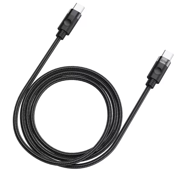 Orico CDX 60W 3A Power Delivery USB-C - USB-C 1m Cable - Black 2