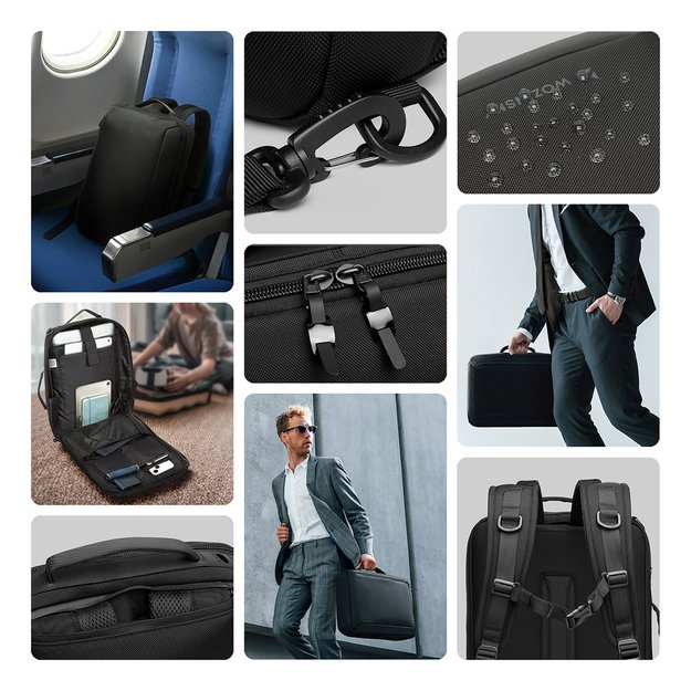 Wozinsky Premium 15.6&#39 &#39  Laptop Backpack/Bag with Strap - Black 16