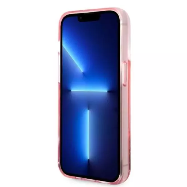 Karl Lagerfeld KLHCP14LLBKLCP iPhone 14 Pro 6.1 &quot pink / pink hardcase Liquid Glitter Big KL 11