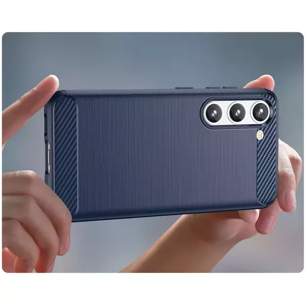 Carbon Case for Samsung Galaxy S23 flexible silicone carbon cover blue 13