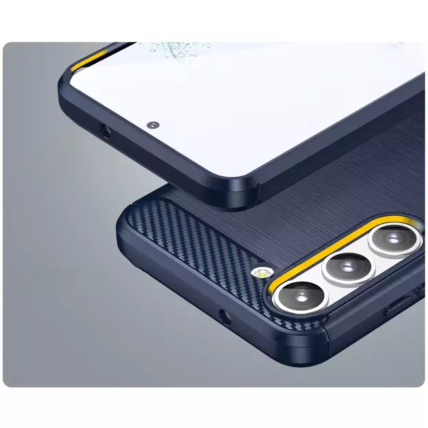 Carbon Case for Samsung Galaxy S23 flexible silicone carbon cover blue 14