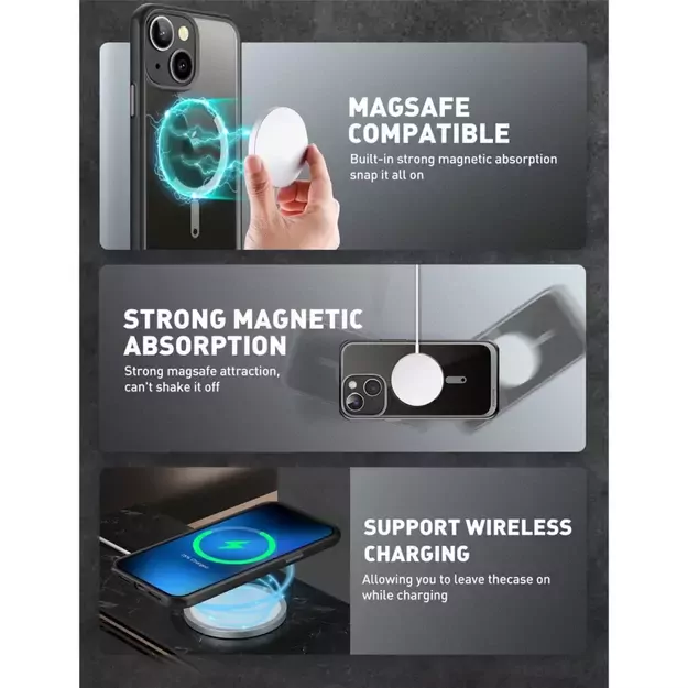 Supcase UB Mag Case with MagSafe for iPhone 14 Plus - Black 11