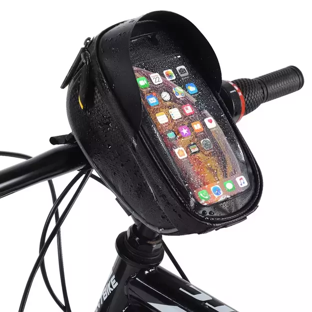 Wozinsky bike handlebar bag with phone case 1l black (WBB16BK) 6
