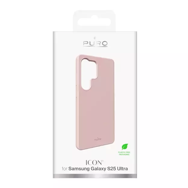 Puro Icon Silicone Case for Samsung Galaxy S25 Ultra - Pink 2