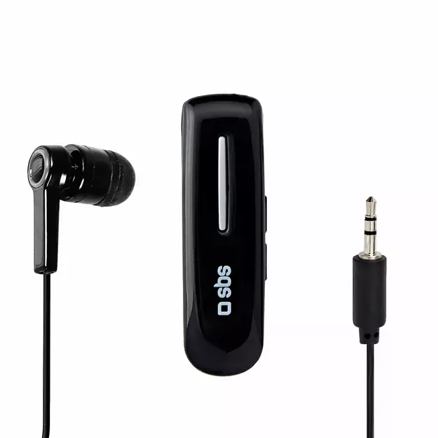SBS TECLIPHEADSETBTK Wireless Earphone with Clip - Black 8