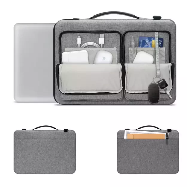15-16 Tech-Protect Defender Bag Laptop Bag - Gray 12