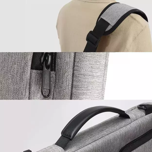 15-16 Tech-Protect Defender Bag Laptop Bag - Gray 16