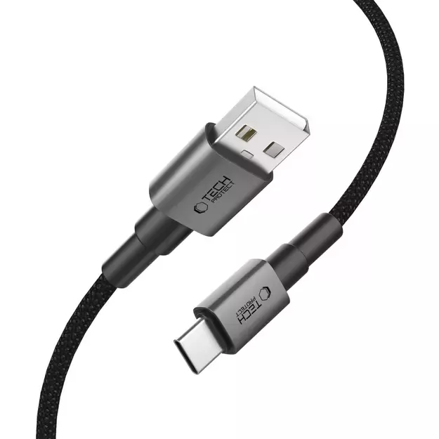 Tech-Protect UltraBoost DNA USB-A / USB-C Cable 15W/3A 25cm - Gray 7