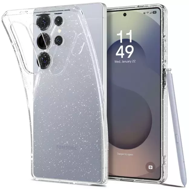 Spigen Liquid Crystal Case for Samsung Galaxy S25 Ultra - Clear Glitter