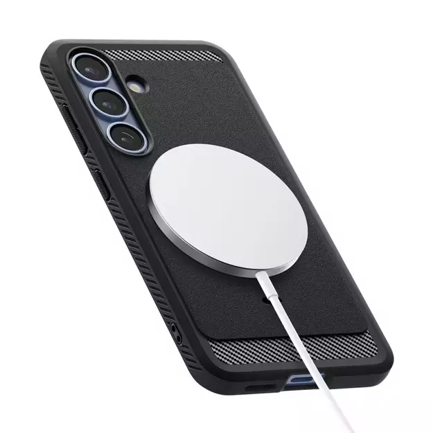 Spigen Rugged Armor Mag MagSafe Case for Samsung Galaxy S25 - Matte Black 4