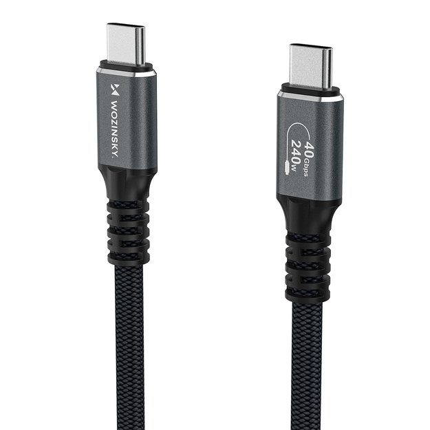 Wozinsky WPS-UY41S USB-C Thunderbolt 4 Cable 240W 1m 4K - Black 2