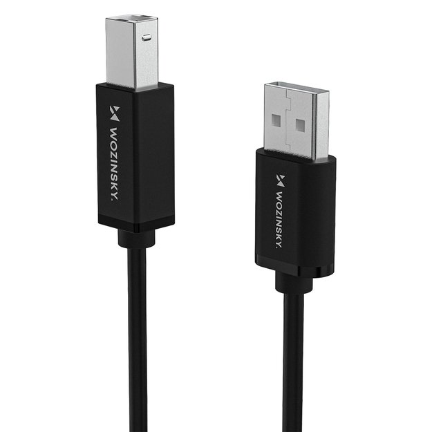 Wozinsky WKDDY3S USB-B - USB-A 480Mb/s Cable 2m - Black 1