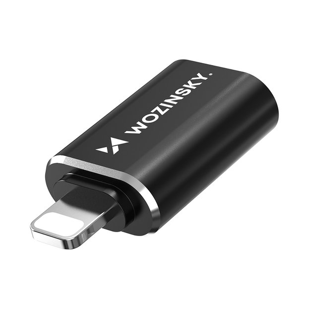 Wozinsky WALA-01 Lightning to USB-A OTG Adapter - Black 2