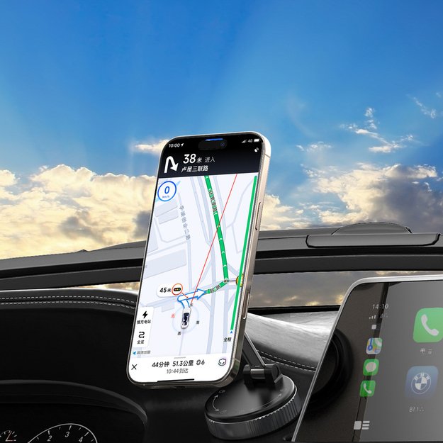 Uchwyt samochodowy Wozinsky WUSM-01 magnetyczny na deskę rozdzielczą/szybę - czarny 6