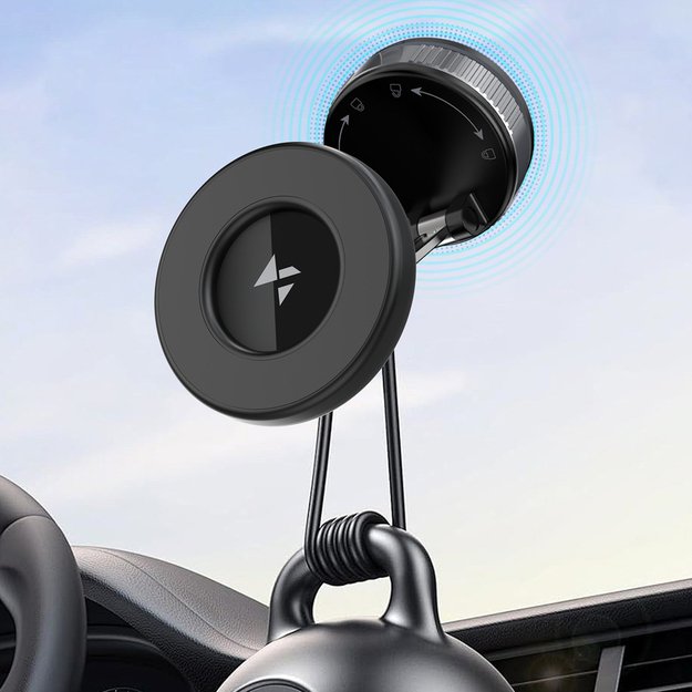 Uchwyt samochodowy Wozinsky WUSM-01 magnetyczny na deskę rozdzielczą/szybę - czarny 7