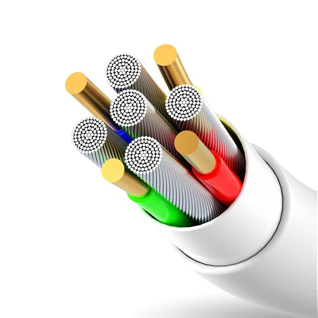 Dudao USB / USB Type C 5A 1m white (L2T 1m white) 5