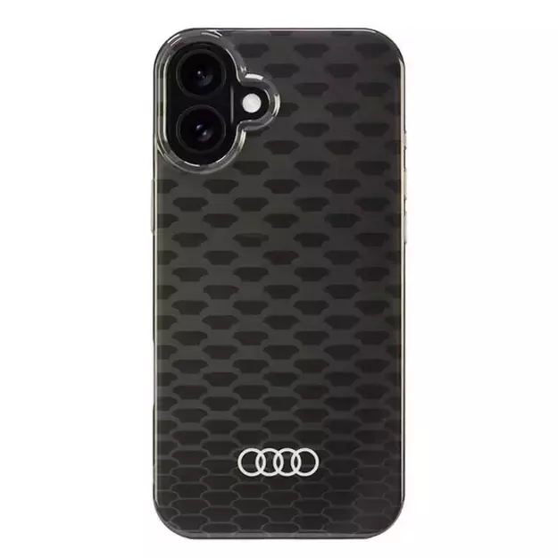 Audi IML Stitching Pattern MagSafe iPhone 16 Plus 6.7&quot  black/black hardcase AU-IMLMIP16M-Q5/D3-BK