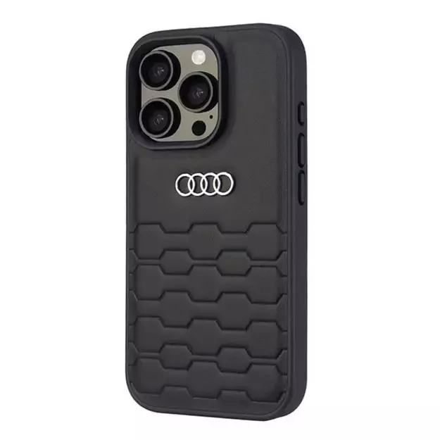 Audi Synthetic Leather iPhone 16 Pro 6.3&quot  black/black hardcase AU-TPUPCIP16P-GT/D2-BK 2