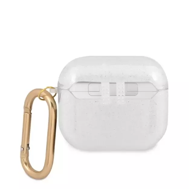 Guess GUA3UCG4GT AirPods 3 cover Transparent Glitter Collection 1