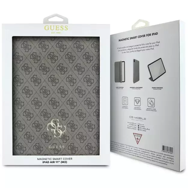 Guess GUFC11RM24PS4SGW iPad Air 11&quot  2024 brown/brown Magnetic 4G Big Logo 10