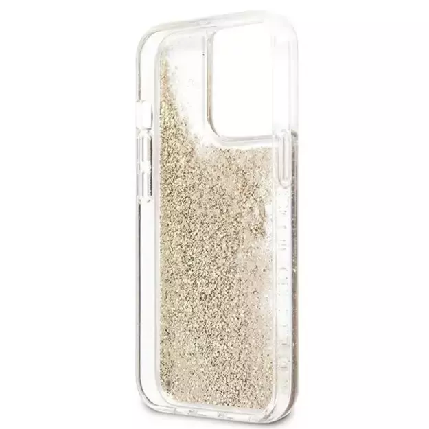 Guess 4G Big Liquid Glitter case for iPhone 13 Pro Max 6.7&quot  - gold 13