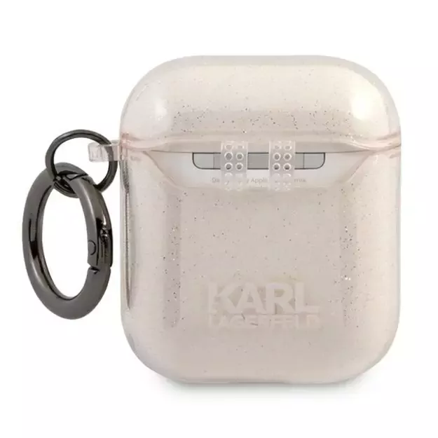 Karl Lagerfeld Glitter Choupette Case for AirPods 1 / 2 - Gold 4